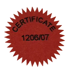 Certificate 1206-07 credential